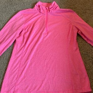 Pink long-sleeve running shirt